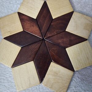Wooden Star Coaster Set